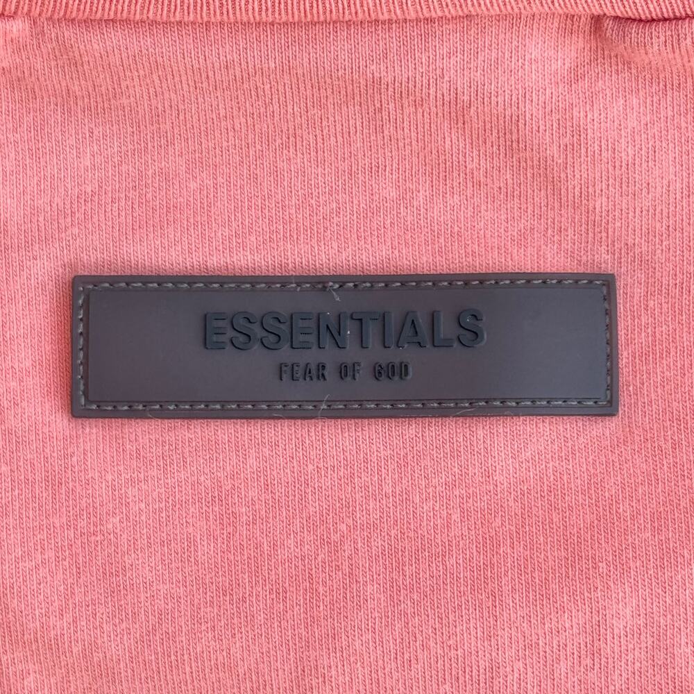 Fear of God Essentials Logo T-Shirt Orange Oversized Men's XL Streetwear - Picture 6 of 9